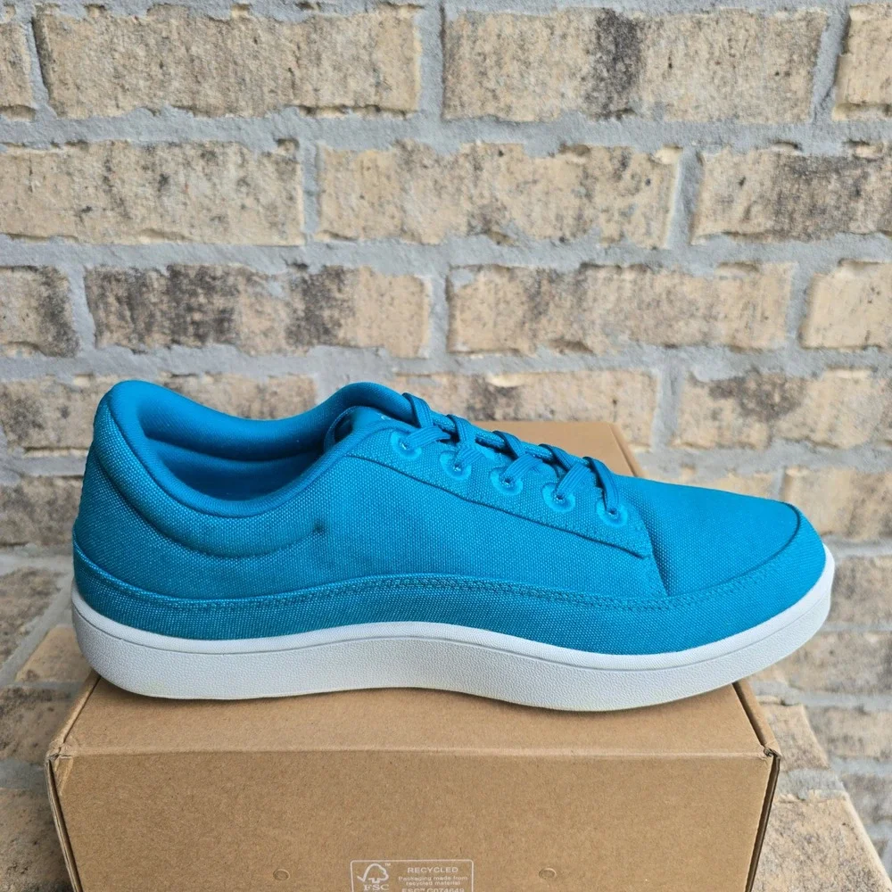 Allbirds Canvas Pacer Mens 11 Thrive Teal Clarity Blue Sneakers AB008CM110 NEW
